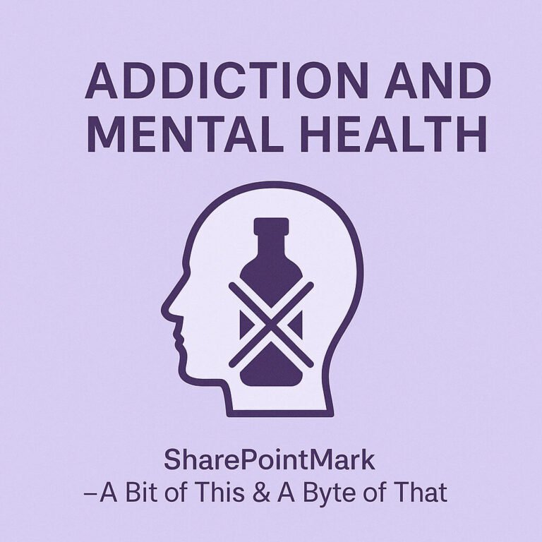 Exploring the connection between addiction and mental health.