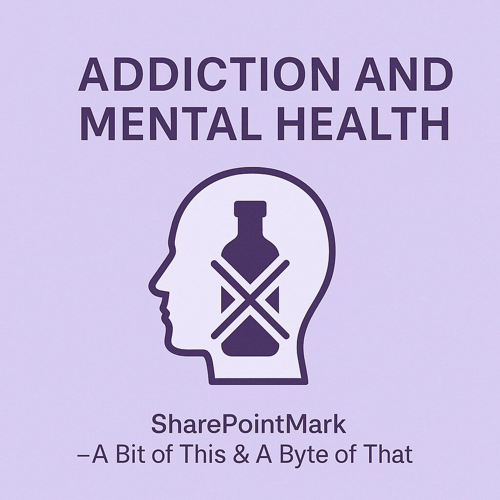 Exploring the connection between addiction and mental health.